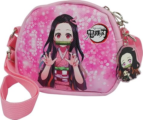 Buy Kamado Nezuko Messenger Bag & Keychain Set, Nezuko Mini Shoulder ...