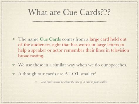 Image result for Using Cue Cards