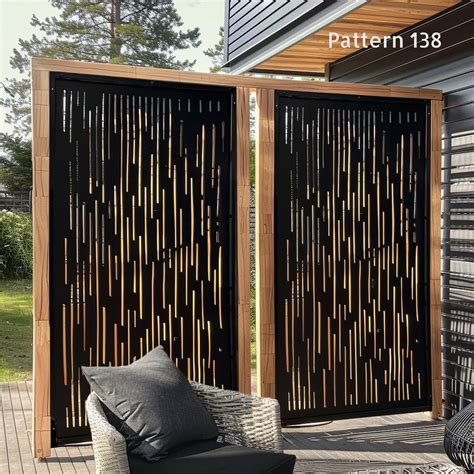 Modern Garden Privacy Screen – Outdoor Decorative Panel for Patio ...