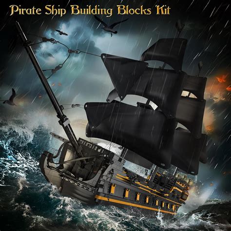Mould King 13186 Pirates Ship Model Building Blocks India | Ubuy