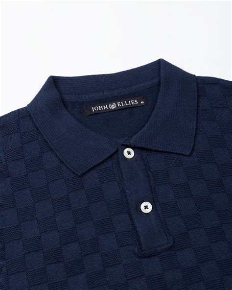 Buy Caelum Navy Blue Cotton Polo T-Shirt – John Ellies India