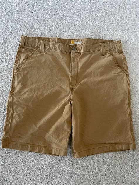 CARHARTT Relaxed Fit 98% Cotton Canvas Men’s Work Cargo Shorts Size: 42 ...
