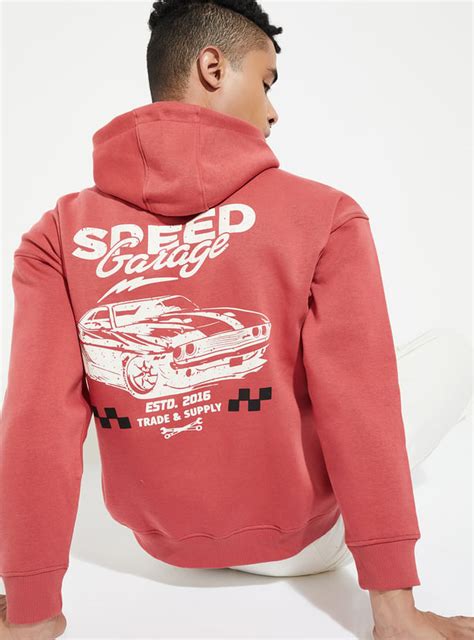 Buy URB_N Men Printed Hooded Oversized Sweatshirt Online at just Rs ...