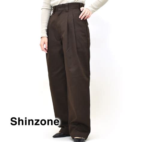 THE SHINZONE シンゾーン TOMBOY PANTS トムボーイパンツ ハイウエスト2タックワイドパンツ 20AMSPA64【送料 ...