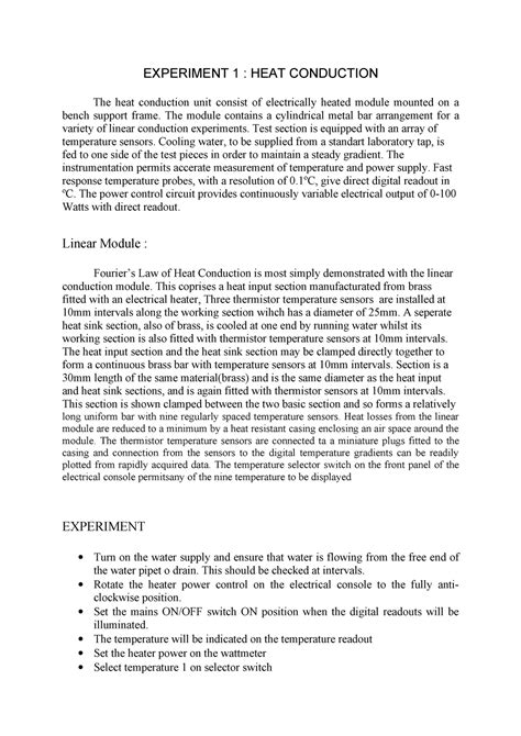 Image result for Heat Conduction Experiments
