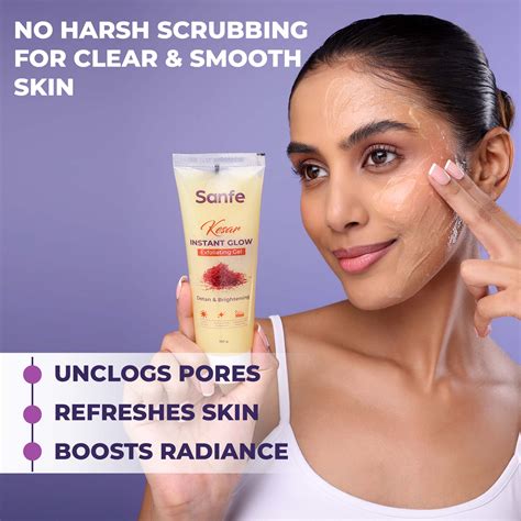 Sanfe Kesar Instant Glow Exfoliating Gel - 200gm