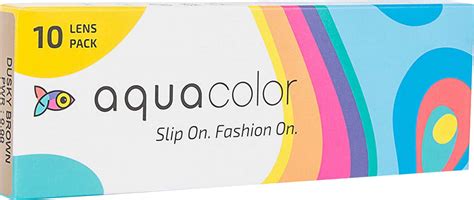 Buy AQUACOLOR DAILY DISPOSABLE DUSKY BROWN (10 LENSES/BOX/PLANO) (0 ...