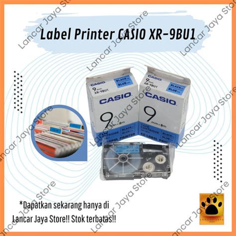 Jual NEW Label Casio EZ-Label Printer Casio / Tape Cartridge XR-9WE1 ...
