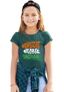 Proud To Be Indian Senior Kids T-Shirt