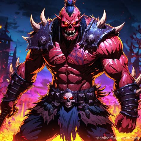 Undead Berserker Anime Character | Stable Diffusion Online