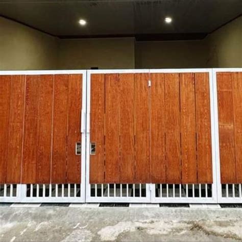Jual pagar rumah minimalis model kayu - Jakarta Timur - interior ...