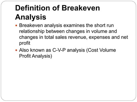 Break-Even Analysis Tutorial 的图像结果