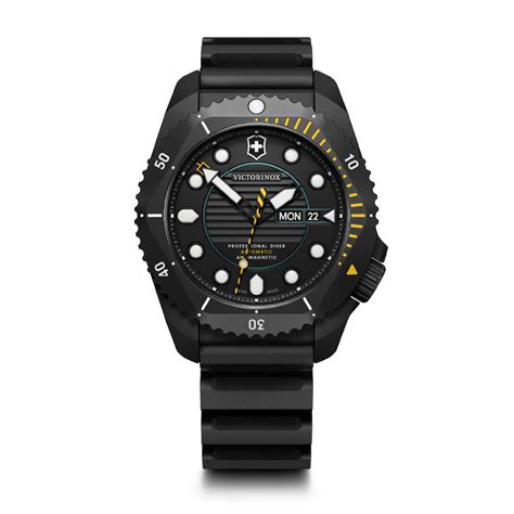 Victorinox Dive Pro Automatic Swiss Made, Black Dial, 43 mm, Black Rub