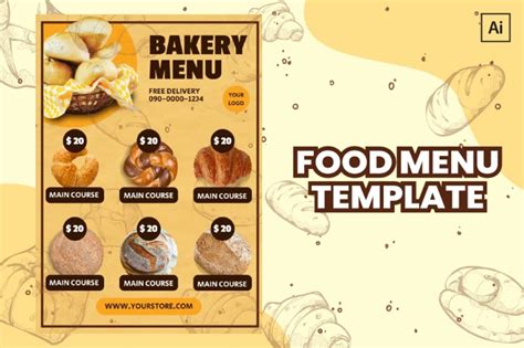 Bakery Menu Design 的图像结果