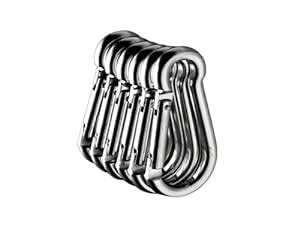 2.36 Inch Aluminum Carabiner D Ring, Caribeener Clips, Spring Snap Hook ...