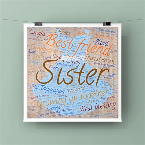 Sister Word Art