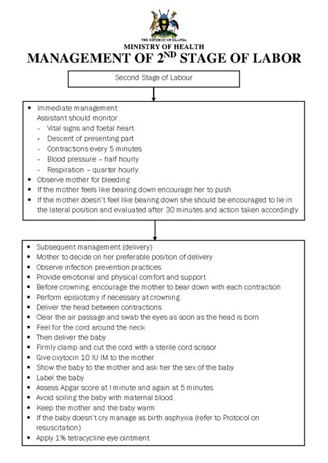 Management of 2nd stage of Labor - MANAGEMENT OF 2 ND STAGE OF LABOR ...