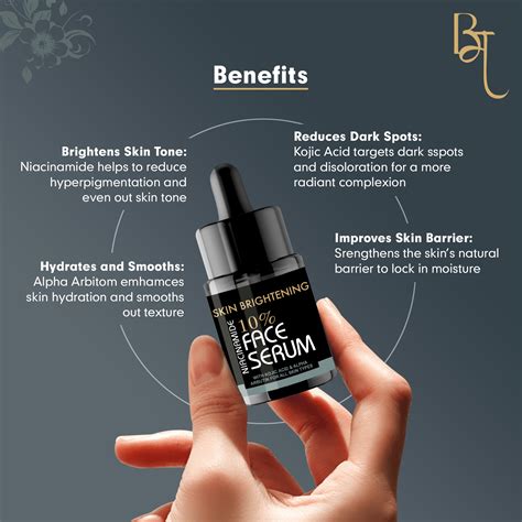 Skin Brightening Niacinamide Serum with Kojic Acid & Alpha Arbutin – 3 ...