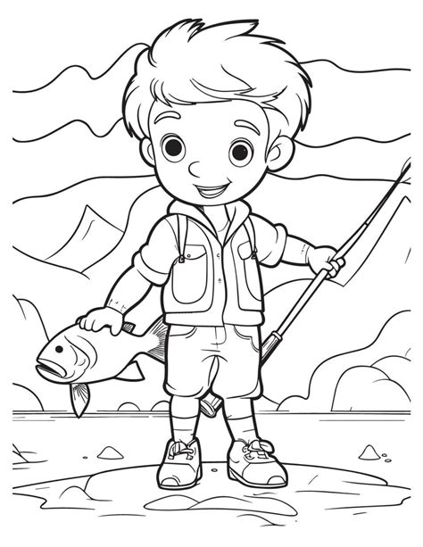 Fishing Coloring Pages | Reel in Fun with Printable Designs