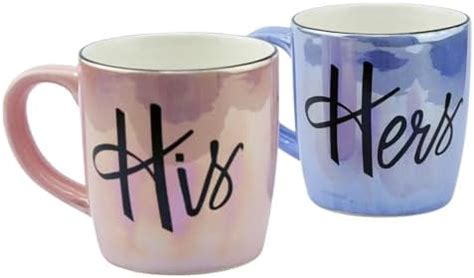 U & U UNIQUE UTILITIES Couple Coffee Mugs Set of 2, Ceramic Coffee Mug ...