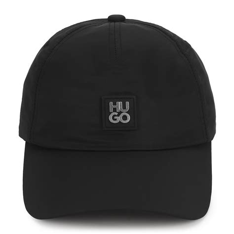 Buy Men Black Stacked HUGO Branding Cap Online at The Collective - 975260