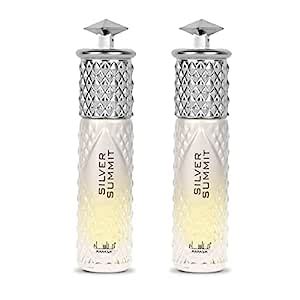 Manasik Set of 2 Alcohol Free Premium Attar, Silver Summit Fresh ...
