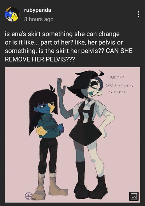 Ena and Moony! 🎭🌒 (By rubypanda on YT)