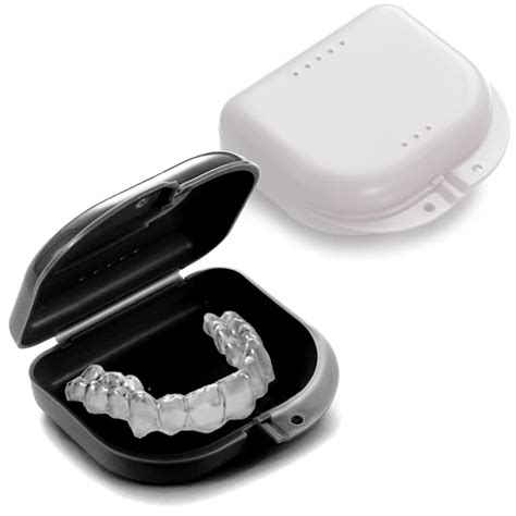 Buy 2 Pack Retainer Case Orthodontic Retainer Holder Cases with Vent ...