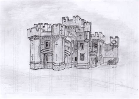 Image result for Pencil Drawing Castle Tutorial