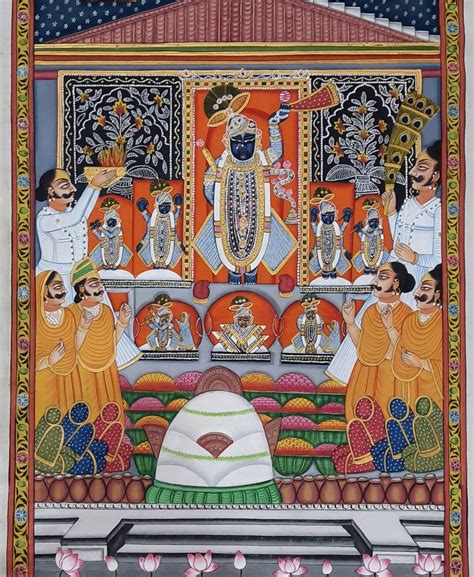 Vintage Handmade Lord Shrinathji Pichwai Painting Shrinathji - Etsy India