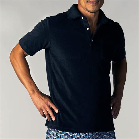 Men’s Terry Cloth Polo Shirt by LAIRD