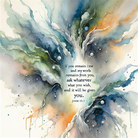 John 15:7 Prayer: Abiding in Faith: A Deep Prayer of Connection | Bible Art
