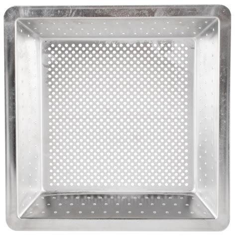 Stainless Steel Floor Sink Basket 10" x 10" x 3" - Drain-Net Technologies