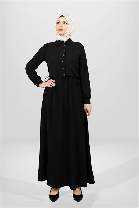 Black Vest Dress - Beyza | ElbiseBul