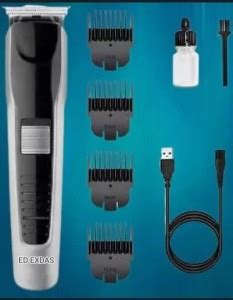 TechBuddy Professional AT538 Hair Clipper Rechargeable beard Trimmer ...
