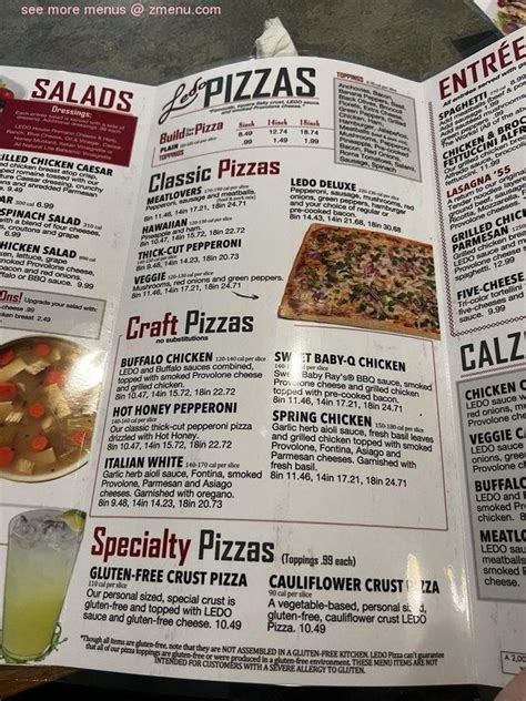 Image result for Ledo Pizza Menu