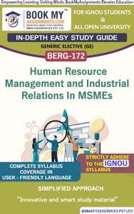 IGNOU BERG-172 Human Resource Management and Industrial Relations In ...