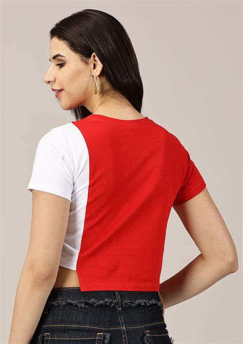 Reversible Sequin T-shirt - Colour blocked T-shirt for Women | IshqMe