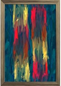 Abstract Art D27 Paper Poster Antique Golden Frame Paper Print ...