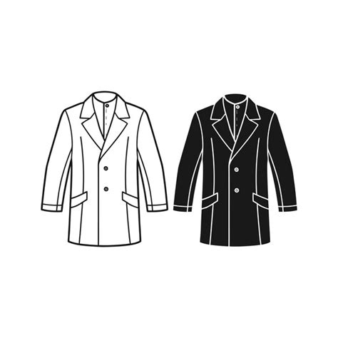 Man overcoat art technical fashion illustration design | Premium AI ...