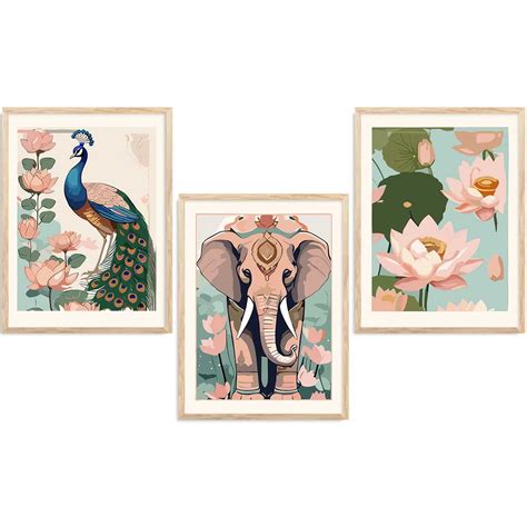 Madhubani Wall Art Paintings for Living Room - Wall Poster With frames ...