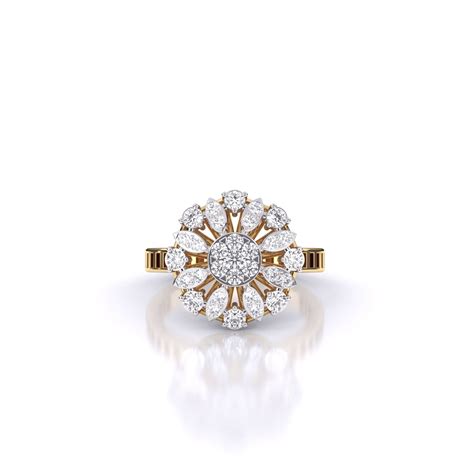 Buy Daily Radiance Floral Diamond Engagement Ring from Ivana Jewels