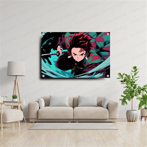 Maags Designs: Demon Slayer - Tanjiro Water Style (Premium Acrylic Wal ...