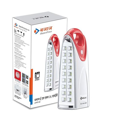 Bajaj BJAJ ELX 36 LED Emergency Light (Red) : Amazon.in: Sports ...