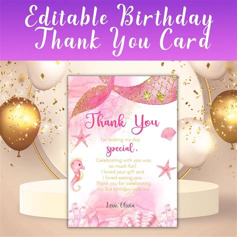 Thank You Card Birth