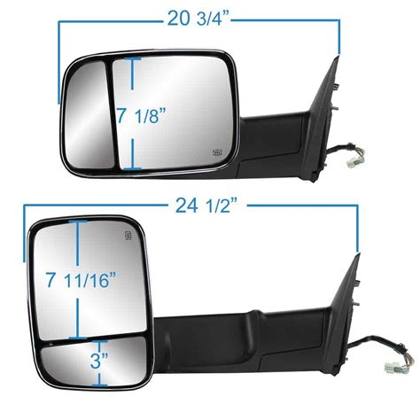 Buy Towing Mirror for 09-12 Dodge Ram 1500 10-12 2500 10-11 3500 GPC ...