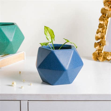 Abstract Ceramic Planter Pot Set Of 5 Online - Premium Planter | Nestasia