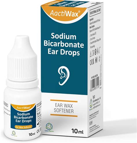 Aactiwax Sodium Bicarbonate Ear Drops – Ear Wax Removal and Blocked ...