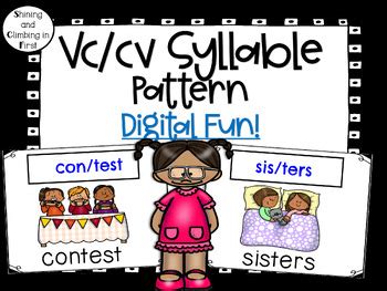 Image result for Syllable Pattern CV