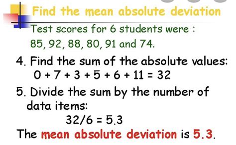 Image result for Mean Absolute Deviation Math